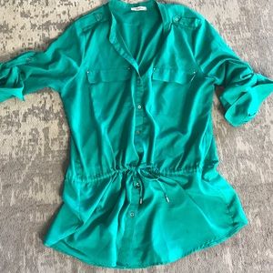 Sea green blouse